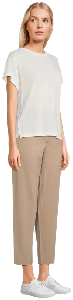 London Fog naisten trikoopusero pellavasekoitetta 213L261705 - Cloud dancer - 4