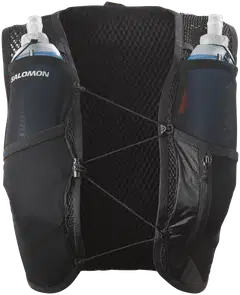Salomon Active skin 4 W set naisten juoksuliivi - BLACK/METAL/ - 2