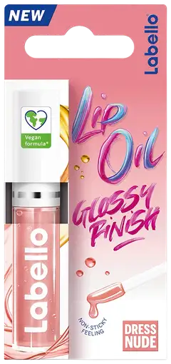 Labello 5,5ml Caring Lip Oil Dress Nude -huuliöljy - 1