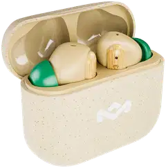 House of Marley langattomat nappikuulokkeet Little Bird, beige/puu - 2