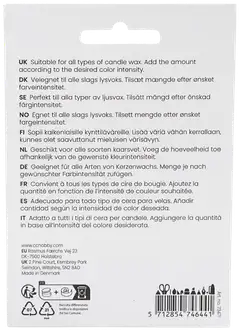 Kynttiläväri, tummanpunainen, 5g/ 1 pkt - 2