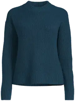 House naisten neulepusero kilppari soft 213H264013 - blue - 2