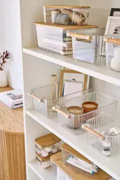 Zeller säilytyslaatikko bambukahvalla 3 kpl - 10