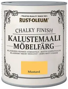 Rust-Oleum Chalky Finish Kalustemaali 750ml Mustard - 1