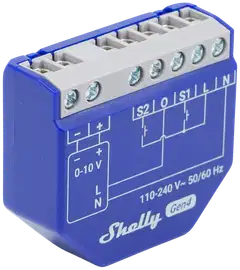 Shelly Dimmer 0/1-10V PM Gen4 - WiFi- ja Zigbee 0-10 V -ohjain - 2