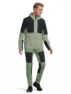Luode12 miesten retkeily- ja ulkoilutakki 204L112655 - oil green - 4