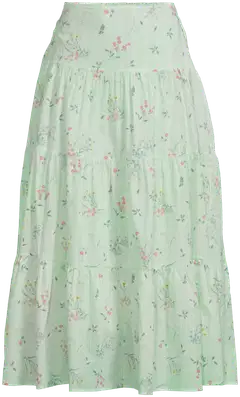 WKLY. naisten puuvillahame 221W160450 - Green - 2