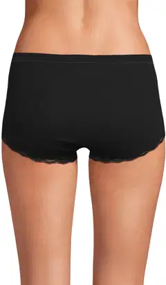 Actuelle naisten rib maxi alushousut 210A332619 3-pack - Black - 3