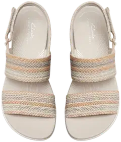 Clarks Arla Stroll naisten sandaali - Beige Combi - 4