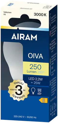 Airam LED P45 830 250lm E27 360 OIVA OP - 2