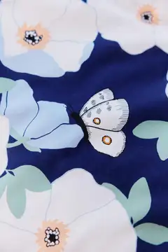 Finlayson pussilakanasetti Ruusa 150x210+50x60 t.sininen/salvia - 2