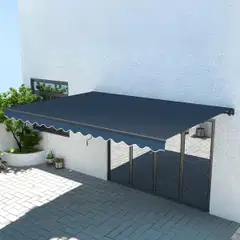 Lykke markiisi 3,95x3 m, tummanharmaa - 4