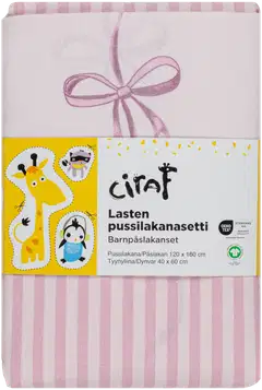 Ciraf lasten pussilakanasetti Bow 120x160 cm - 3