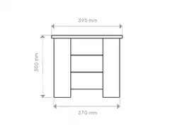 Miljöörakennus kukkalaatikko nelikulma vaaleanharmaa 35 x 40 x 39 cm - 3