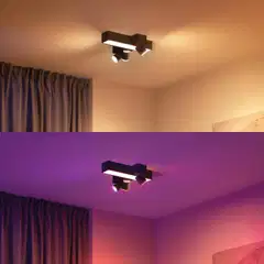 Philips Hue Centris -kattovalaisin kolmella kohdevalolla 25W 2000-6500K 2960LM musta - 7