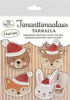 J.K. Primeco timanttimaalaustarra Joulueläimet 4kpl - 1