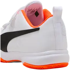 Puma lasten sisäpelikengät Tenaz V Jr - Puma White-Puma Black-Orange - 4
