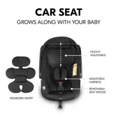 Hauck turvaistuin + telakka Drive N Care Set 40-87 cm musta - 16