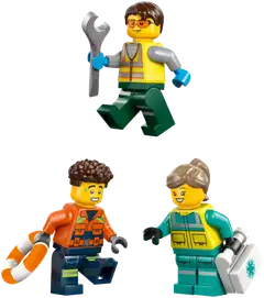 LEGO® City Great Vehicles 60505 Lentokone, huoltoauto ja ilmatyynyalus - 3