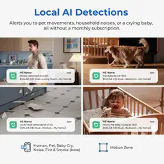 Imilab C30 Dual 3K+3K WiFi -valvontakamera kahdella objektiivilla sisäkäyttöön CMSXJ111A - 15