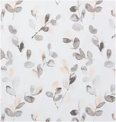 House suihkuverho Leaves 180x200 cm, musta/beige - 3