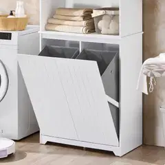 SoBuy säilytyskaappi valkoinen BZR150-W - 5