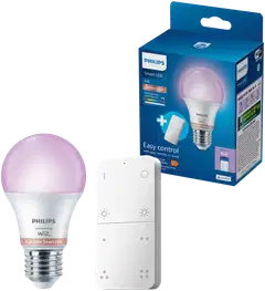 Philips Smart Lighting aloitupakkaus A60 E27 8.5W RGB kaukosäätimellä - 1