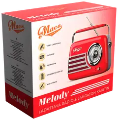 Macs radio Bluetooth kaiuttimella Melody punainen - 2