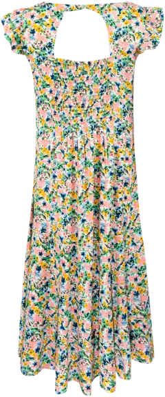 Margaux Riviera naisten midimekko SDSL_01 - FLOWER MULTICOL - 2