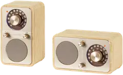 Sangean WR-9 Bluetooth pöytäradio, vaalea tammi - 4