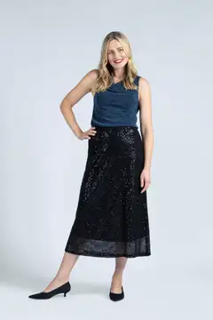 House naisten glitterpusero 213H402524 - blue glitter - 4
