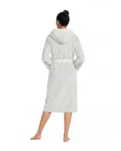 Actuelle naisten aamutakki 212A382630 - Grey/white - 4