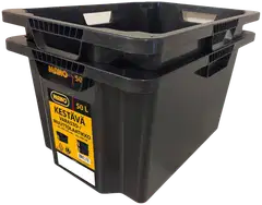 MANO varasto/muuttolaatikko 50 l musta - 4