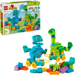 LEGO® DUPLO Town 10451 Dinosauruksia pyörien päällä – 3in1-setti - 1