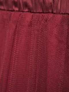 House naisten juhlahame Mesh 221H264035 - wine red - 5