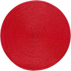 House tabletti pyöreä Solid 38 cm 4 kpl punainen - 1