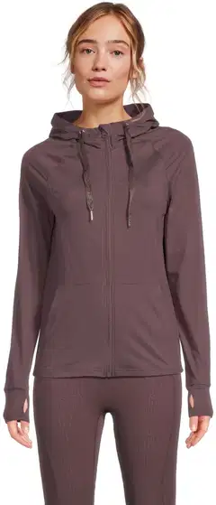 Danskin naisten hupullinen treenitakki DPA2604 - Huckleberry - 1