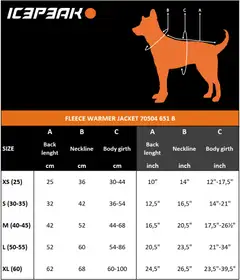 Icepeak Pet Warmer fleecetakki S oranssi/musta - 6
