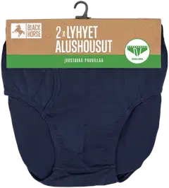 Black Horse 2-pack Basic aukolliset alushousut - DarkBlue - 2