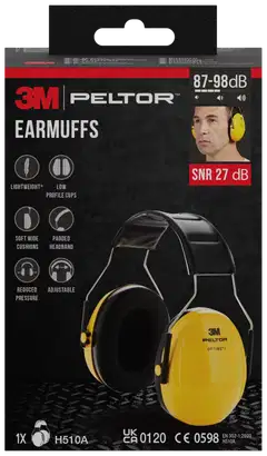 3M™ PELTOR™ Optime™ I Kuulonsuojain H510A, SNR-arvo 27 dB, keltainen - 1