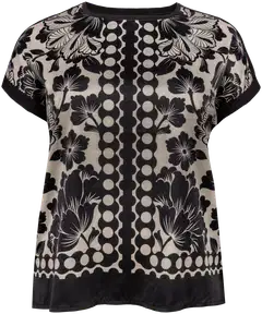 House naisten satiinpusero 213HP16140, D-mitoitus - BLACK - 1