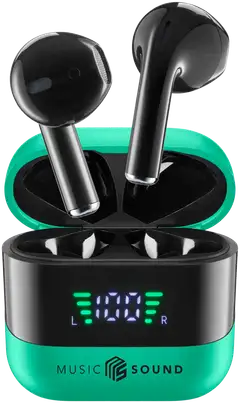 MusicSound langattomat nappikuulokkeet Spark vihreä - 1