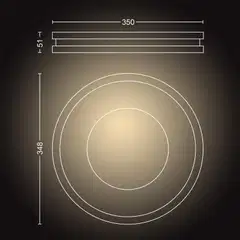 Philips Hue Being -kattovalaisin 23W 2200-6500K 2500LM musta - 2