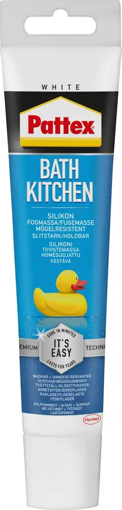 Pattex silikonimassa 50ml tuubi Bath&Kitchen valkoinen - 3