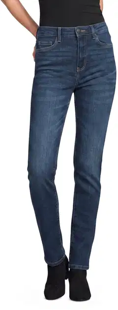 House naisten farkut Slim Fit - MID BLUE - 1