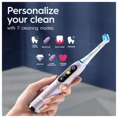 Oral-B iO 9 Rose Quartz sähköhammasharja, 2 vaihtoharjaa, 1 lataava matkakotelo - 3