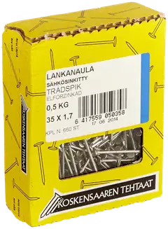 Koskensaaren Tehtaat Lankanaula sink. 0,5kg 35x1,7mm - 1