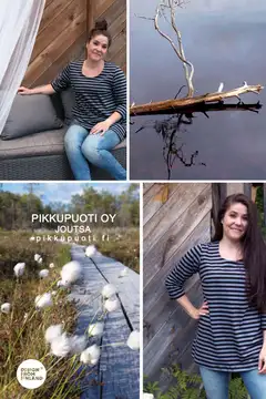 Pikkupuoti Oy naisten trikootunika - MUSTA - 5