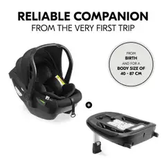 Hauck turvaistuin + telakka Drive N Care Set 40-87 cm musta - 13