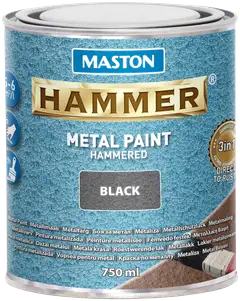 Maston metallimaali Hammer Vasaralakka musta 750 ml - 1